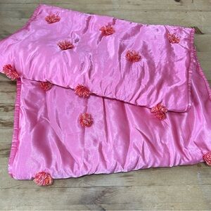 Pottery Barn Teen Pink Pom Pom Pillow Shams